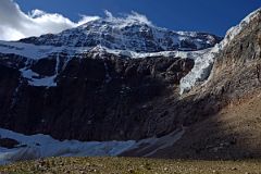 09 Mount Edith Cavell With Ghost Glacier On Middle Left And Angel Glacier On Right From Cavell Pond